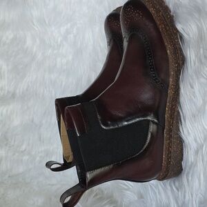 Men's Dark Brown Leather Brogue Boots